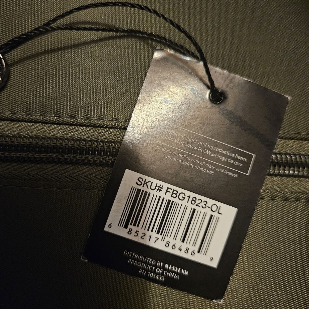 Westend Olive Green Crossbody Sling Bag - NWT Urban Sporty Daypack - Picture 7 of 8